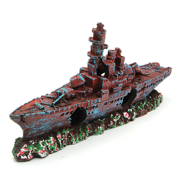 Aquarium,Destroyer,Wreck,Decorations,Ornament