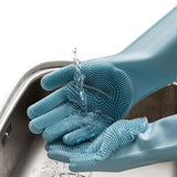 Magic,Silicone,Cleaning,Gloves,Kitchen,Foaming,Glove,Insulation,Gloves,Mittens,Cooking,Glove