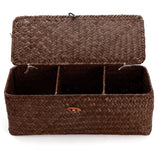 Seaweed,Woven,Storage,Basket,Fruit,Sundries,Organizer,Fruit,Container