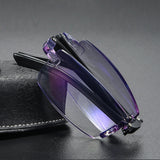 Unisex,Foldable,Frameless,Diamond,Trimmed,Light,Reading,Glasses,Presbyopic,Glasses