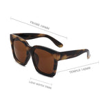 Women,Square,Shape,Frame,Hawksbill,Personality,Casual,Outdoor,Protection,Sunglasses