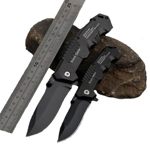 120mm,Stainless,Steel,Black,Folding,Knife,Outdoor,Survival,Camping,Knife,Fishing,Cutter