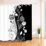 Elegant,Flowers,Shower,Curtain,Hooks,Bathroom,Waterproof,Decorations,Fabric