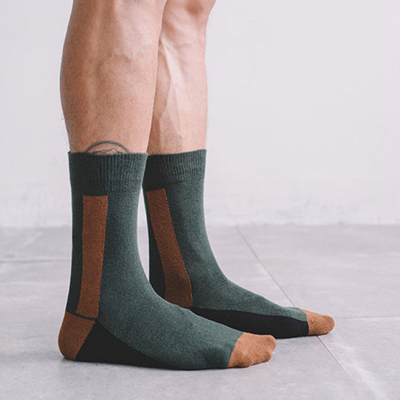Socks,Green,Designer,Lines,Contrast,Color,Cotton,Socks