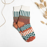 Women,Stripe,Blend,Socks,Design,Casual,Thickening