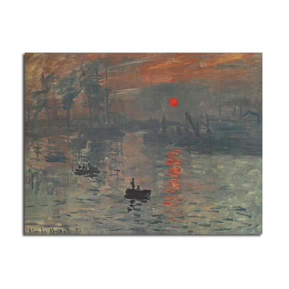 Sunrise,Impression,Poster,Kraft,Paper,Poster