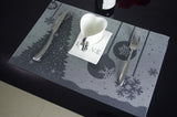 Placemat,Fashion,Dining,Table,Christmas,Coasters,Waterproof,Table