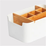 Bamboo,Large,Storage,Multifunctional,Desktop,Organizer,Office,Classified,Display