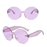 Women,Summer,Colorful,Round,Frame,Glassess,Outdooors,Protection,Glasses