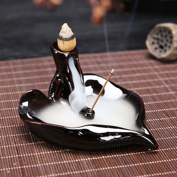 Backflow,Incense,Burner,Stick,Holder,Heart,Shape,Fragrant,Smoke,Backflow,Censer