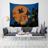 Loskii,Halloween,Tapestry,Pumpkin,Print,Hanging,Tapestry,Decor,Halloween,Decorations