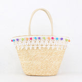 Women,Straw,Tassel,Woven,Beach,Handbag,Shoulder,Outdoor,Travel