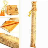 Golden,Dragon,Satin,Storage,Japanese,Samurai,Katana,Keeping