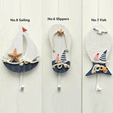 Mediterranean,Style,Pothook,Nautical,Clothes,Hooks,Hangers,Hanging,Decoration