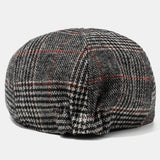 Men's,Plaid,Striped,Beret,Newsboy,Beret