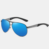 Men's,Metal,Large,Frame,Sunglasses,Mirror,Driver,Polarized,Sunglasses