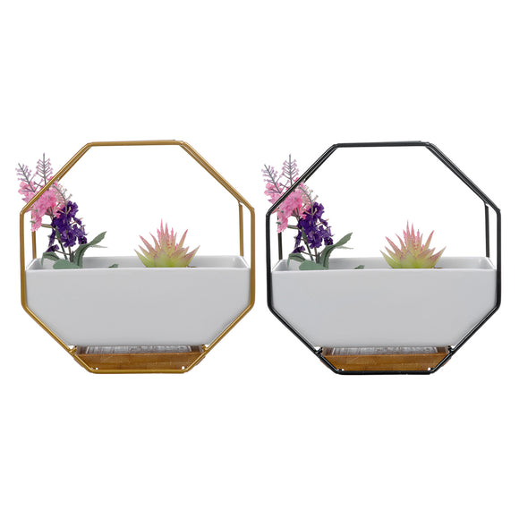 Wrought,Simple,Octagonal,Ceramic,Flower,Creative,Hanging,Succulent,Flower