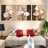 Orchid,Flower,Combination,Painting,Canvas,Frameless,Drawing,Decor,Paper