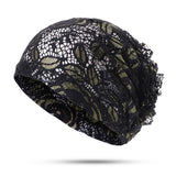 Women,Flower,Hollow,Beanie,Ethnic,Turban,Chemo