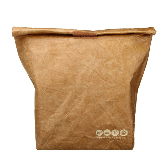 Kraft,Paper,Picnic,Lunch,Reusable,Insulated,Thermal,Cooler,Container