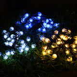 Solar,Powered,String,Lights,Crystal,Balls,Outdoor,Fairy,Lights,Decorations