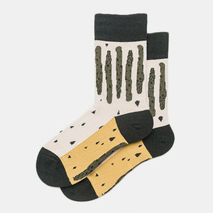 Women,Socks,Stripes,Sense,Retro,Literary,Fashion,Trend,Socks