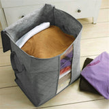Foldable,Bamboo,Charcoal,Storage,Clothes,Blanket,Closet,Organizer,Quilts,Storage