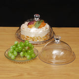 Transparent,Stand,Cover,Pastry,Display,Serving,Plate