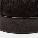 Men's,Skull,Artificial,Leather,Brimless