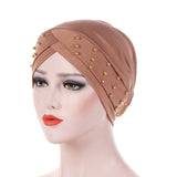 Womens,Elastic,Polyester,Earmuffs,Chemo,Cross,Breathable,Turban