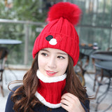 Women,Windproof,Thicken,Velvet,Scarf,Winter,Earmuffs,Beanie