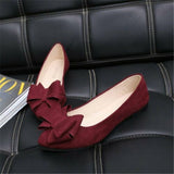 Women,Ballet,Bowknot,Shoes,Cotton,Lined,Pointed,Loafers,Dress,Leisure,Walkinng,Shoes