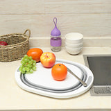 Folding,Cutting,Board,Drain,Basket,Vegetable,Basin