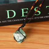 Natural,Fluorite,Octahedron,Pendant,Rough,Crystal,Specimen,Necklace,Healing,Decorations