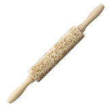 Merry,Christmas,Flower,Pattern,Wooden,Print,Rolling,Christmas,Decorations,Decor,Dessert,Tools