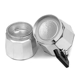 450ml,Silver,Aluminum,Octagonal,Mocha,Coffee,Percolator,Maker