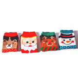 Womens,Christmas,Short,Socks,Cartoon,Santa,Ankle,Christmas,Socks