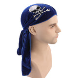 Unsiex,Skull,Print,Pleuche,Hooded,Pirate,Headpiece