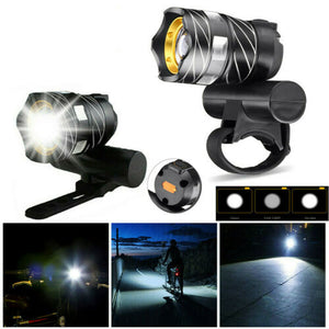 XANES,650LM,Zoomable,Headlight,Charging,Super,Bright,Front,Light,Cycling,Warning,Light