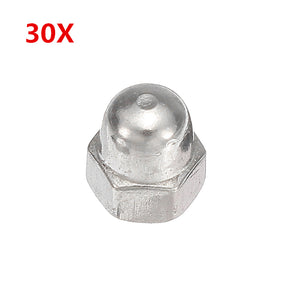 Suleve,M3SN6,30Pcs,Stainless,Steel,Acorn,Thread,Decor,Cover