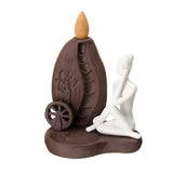 Ceramic,Waterfall,Backflow,Smoke,Incense,Burner,Censer,Holder,Decorations,Cones