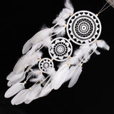 White,Flower,Dream,Catcher,Chimes,Indian,Style,Feather,Pendant,Dream,Catcher,Decorations