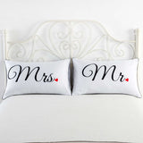 Bedding,Pillowcase,White,Pillowcase,Couple,Pillow
