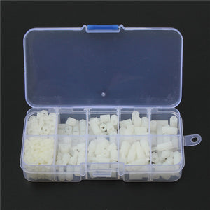 Suleve,M3NH9,Nylon,Screw,White,Screw,Nylon,Standoff,Assortment,300pcs