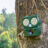 LyRay,Solar,Power,Sensor,Ultrasonic,Animal,Repeller,Waterproof,Garden,Outdoor,Animals,Birds,Flashing,Light,Dispeller