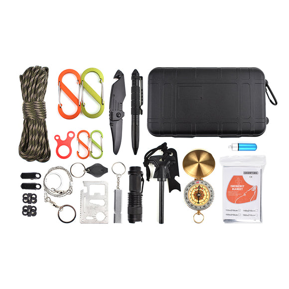 Multifunctional,Tools,Waterproof,Survival,Tactical,Flashlight,Compass,Tourniquet,Whistle,Camping,Hiking,Emergency,Tools