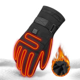 Electric,Heated,Gloves,Waterproof,Heating,Warmer,Touch,Screen,Battery,Powered,Motorbike,Racing,Riding,Gloves
