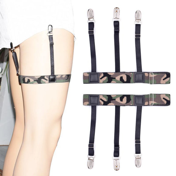 Garter,Camouflage,Striped,Elastic,Shirt,Tactical