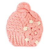 Women,Crochet,Knitting,Woven,Flower,Slouch,Beanie,Hanging,Decorative