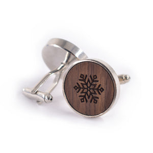 Round,Business,Personality,Pattern,Printing,French,Shirt,Cufflinks,Dress,Cuffs,Button